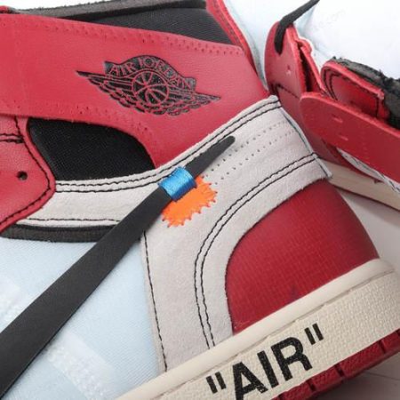 Herren/Damen ‘Schwarz Weiß Rot’ Nike Air Jordan 1 Retro High Schuhe AA3834-101