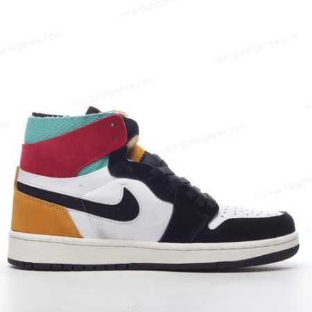Herren/Damen ‘Schwarz Weiß Rot Orange Grün’ Nike Air Jordan 1 High Zoom Air CMFT Schuhe CT0978-016