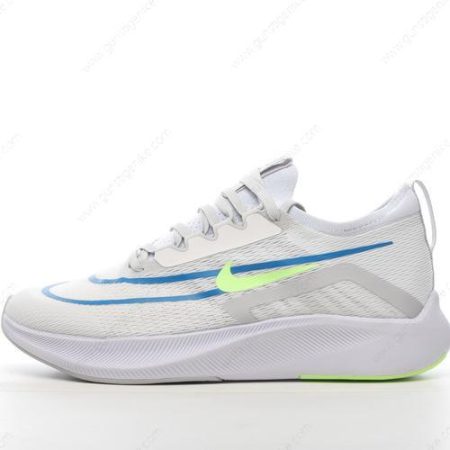 Herren/Damen ‘Schwarz Weiß Silber Grau Blau’ Nike Zoom Fly 4 Schuhe