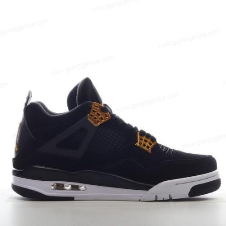 Herren/Damen ‘Schwarzes Gold’ Nike Air Jordan 4 Retro Schuhe 308497-032