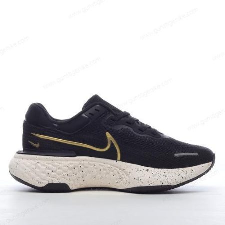 Herren/Damen ‘Schwarzes Gold’ Nike Air ZoomX Invincible Run Flyknit Schuhe CT2229-004