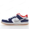 Herren/Damen ‘Silber Marineblau Rot’ Nike SB Dunk Low Schuhe 839685-416