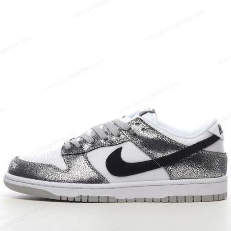Herren/Damen ‘Silber Weiß Schwarz’ Nike Dunk Low Schuhe DO5882-001