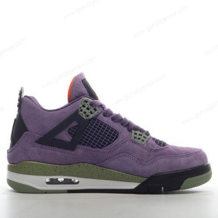 Herren/Damen ‘Violett Grün’ Nike Air Jordan 4 Retro Schuhe AQ9129-500
