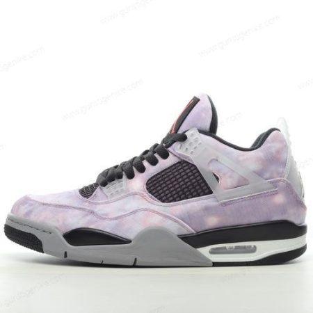 Herren/Damen ‘Violett Schwarz Grau’ Nike Air Jordan 4 Retro Schuhe DH7138506