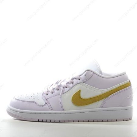 Herren/Damen ‘Violett Weiß Gelb’ Nike Air Jordan 1 Low Schuhe DC0774-501