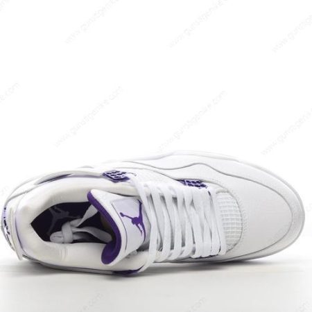 Herren/Damen ‘Violett Weiß’ Nike Air Jordan 4 Retro Schuhe CT8527-115