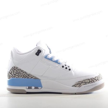 Herren/Damen ‘Weiß Blau Grau’ Nike Air Jordan 3 Retro Schuhe CT8532-104