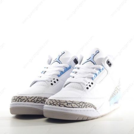 Herren/Damen ‘Weiß Blau Grau’ Nike Air Jordan 3 Retro Schuhe CT8532-104