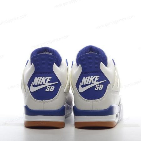 Herren/Damen ‘Weiß Blau Grau’ Nike Air Jordan 4 Retro Schuhe DR5415-140
