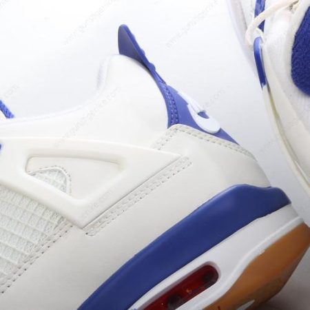 Herren/Damen ‘Weiß Blau Grau’ Nike Air Jordan 4 Retro Schuhe DR5415-140