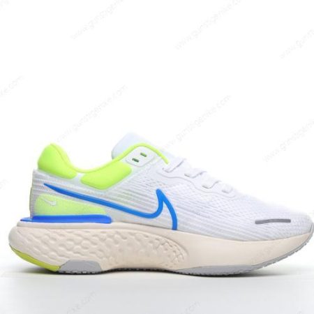 Herren/Damen ‘Weiß Blau Grün’ Nike Air ZoomX Invincible Run Flyknit Schuhe CT2228-101