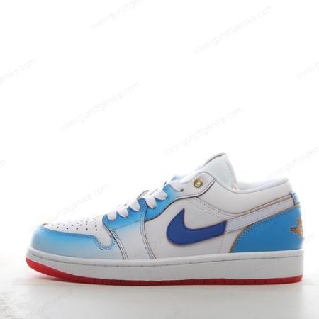Herren/Damen ‘Weiß Blau’ Nike Air Jordan 1 Low SE Schuhe FN8895-141