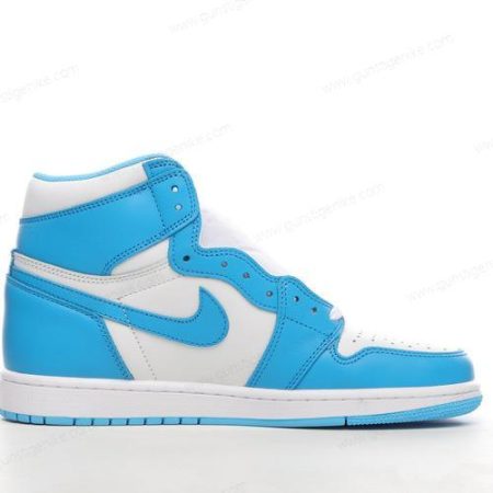 Herren/Damen ‘Weiß Blau’ Nike Air Jordan 1 Retro High OG Schuhe 555088-117