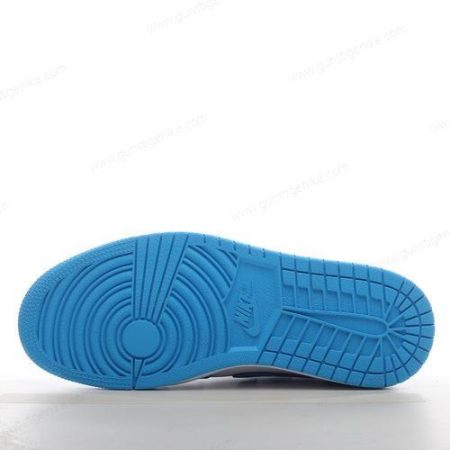 Herren/Damen ‘Weiß Blau’ Nike Air Jordan 1 Retro Low Golf Schuhe DD9315-100