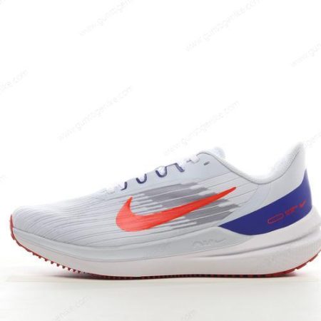 Herren/Damen ‘Weiß Blau Orange’ Nike Air Zoom Winflo 9 Schuhe DD6203-006