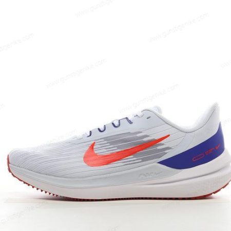 Herren/Damen ‘Weiß Blau Orange’ Nike Air Zoom Winflo 9 Schuhe DD6203-006