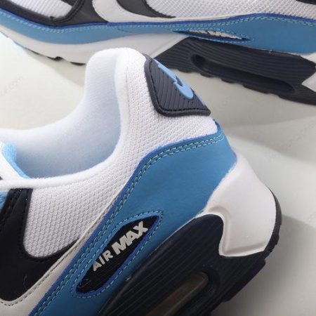 Herren/Damen ‘Weiß Blau Schwarz’ Nike Air Max 90 Schuhe 309299-129
