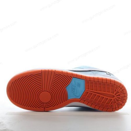 Herren/Damen ‘Weiß Blau Schwarz’ Nike SB Dunk Low Schuhe BQ6817-401