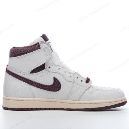 Herren/Damen ‘Weiß Dunkelrot’ Nike Air Jordan 1 Retro High OG Schuhe DO7097-100