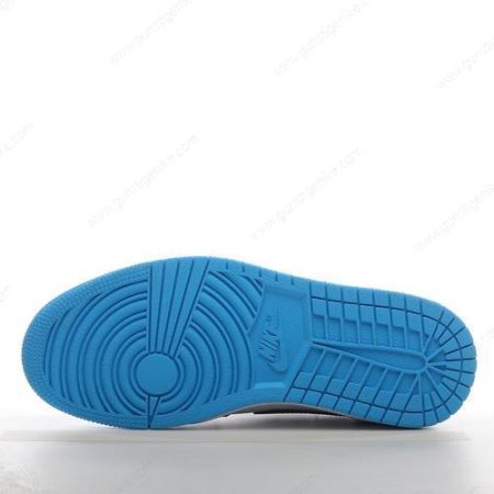 Herren/Damen ‘Weiß Dunkles Pulverblau Schwarz’ Nike Air Jordan 1 Retro Low OG Schuhe CZ0790-104