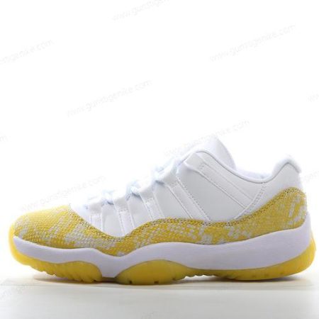 Herren/Damen ‘Weiß Gelb’ Nike Air Jordan 11 Low Schuhe AH7860-107
