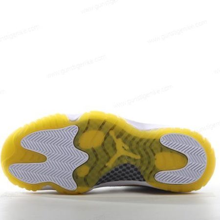 Herren/Damen ‘Weiß Gelb’ Nike Air Jordan 11 Low Schuhe AH7860-107