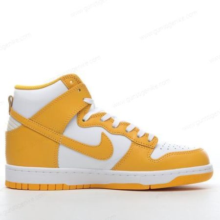 Herren/Damen ‘Weiß Gelb’ Nike Dunk High Schuhe DD1869-106