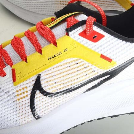 Herren/Damen ‘Weiß Gelb Schwarz Rosa’ Nike Air Zoom Pegasus 40 Schuhe DV3853-105