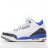 Herren/Damen ‘Weiß Grau Blau’ Nike Air Jordan 3 Retro Schuhe CT8532-145