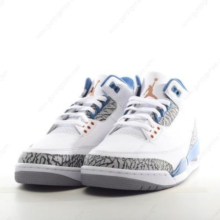 Herren/Damen ‘Weiß Grau Blau’ Nike Air Jordan 3 Retro Schuhe CT8532-148