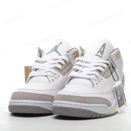 Herren/Damen ‘Weiß Grau Braun’ Nike Air Jordan 3 Retro Schuhe