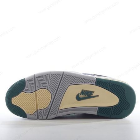 Herren/Damen ‘Weiß Grau Grün’ Nike Air Jordan 4 Retro Schuhe DC7770-106