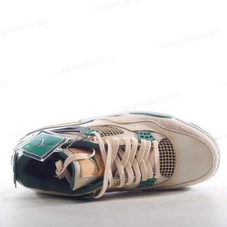 Herren/Damen ‘Weiß Grau Grün’ Nike Air Jordan 4 Retro Schuhe DC7770-106