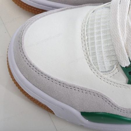 Herren/Damen ‘Weiß Grau Grün’ Nike Air Jordan 4 Retro Schuhe DR5415-103