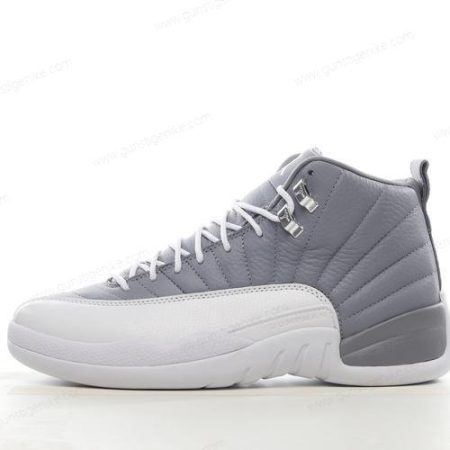 Herren/Damen ‘Weiß Grau’ Nike Air Jordan 12 Retro Schuhe CT8013-015