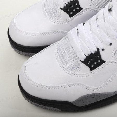 Herren/Damen ‘Weiß Grau’ Nike Air Jordan 4 Retro Schuhe 840606-192