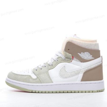 Herren/Damen ‘Weiß Grau Olive’ Nike Air Jordan 1 High Zoom Air CMFT Schuhe CT0979-102