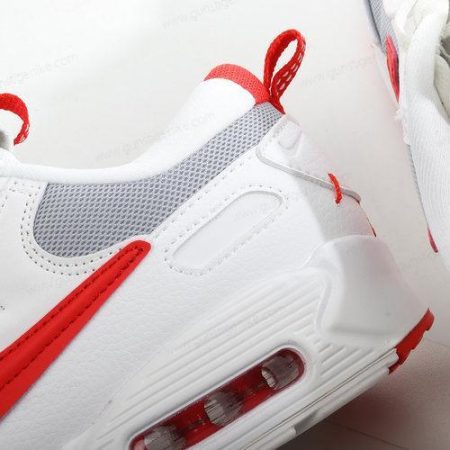 Herren/Damen ‘Weiß Grau Rot’ Nike Air Max 90 Schuhe DX8966-100