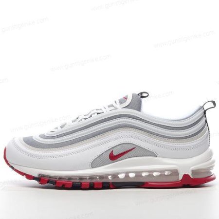 Herren/Damen ‘Weiß Grau Rot’ Nike Air Max 97 Schuhe 921522-111