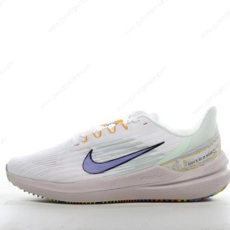 Herren/Damen ‘Weiß Grün Blau’ Nike Air Zoom Winflo 9 Schuhe DR8802-100