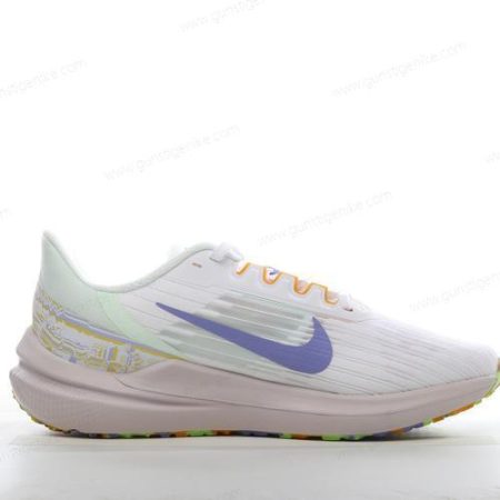 Herren/Damen ‘Weiß Grün Blau’ Nike Air Zoom Winflo 9 Schuhe DR8802-100