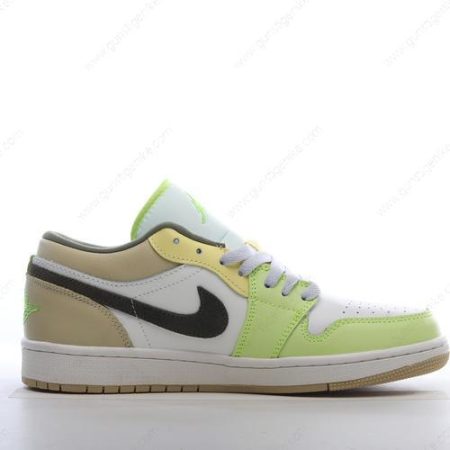 Herren/Damen ‘Weiß Grün Gold’ Nike Air Jordan 1 Low Schuhe FD9906-131