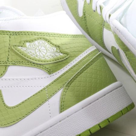 Herren/Damen ‘Weiß Grün’ Nike Air Jordan 1 Mid Schuhe DV2959-113