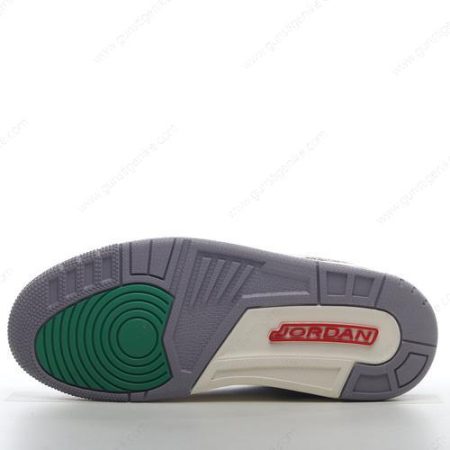 Herren/Damen ‘Weiß Grün Rot’ Nike Air Jordan 3 Retro Schuhe CK9246-136