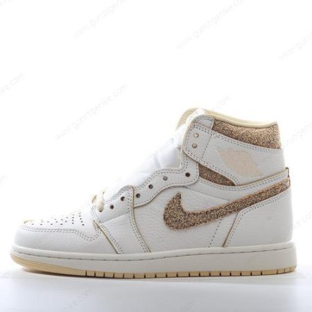 Herren/Damen ‘Weiß Hellbraun’ Nike Air Jordan 1 Retro High OG Schuhe FD8631-100