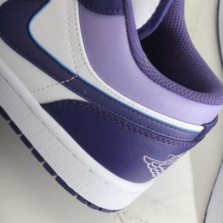Herren/Damen ‘Weiß Hellviolett’ Nike Air Jordan 1 Low Schuhe DQ8423-515