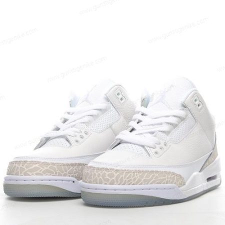 Herren/Damen ‘Weiß’ Nike Air Jordan 3 Retro Schuhe 136064-111
