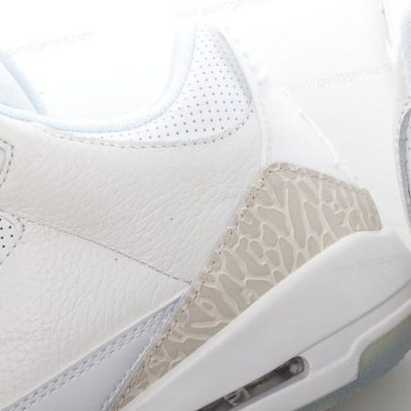 Herren/Damen ‘Weiß’ Nike Air Jordan 3 Retro Schuhe 136064-111