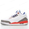 Herren/Damen ‘Weiß Orange Grau’ Nike Air Jordan 3 Retro Schuhe 136064-148